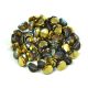 Pinch - Czech Glass Bead - crystal golden rainbow - 5x3mm