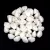 Pinch - Czech Glass Bead - white luster - 5x3mm