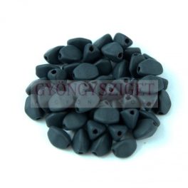 Cseh préselt Pinch gyöngy - Jet Matte - 5x3mm