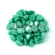 Cseh préselt Pinch gyöngy - Turquoise Green Luster - 3x5mm