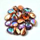 Pip - Czech Glass Bead - Crystal Copper Rainbow - 5x7mm