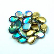 Pip - Czech Glass Bead - Crystal Golden Rainbow - 5x7mm