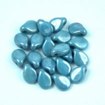 Pip - Czech Glass Bead - Alabaster Blue Luster - 5x7mm
