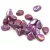 Pip - Czech Glass Bead - Alabaster Burgundy Iris Luster - 5x7mm