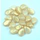 Pip - Czech Glass Bead - Alabaster Gold Patina - 5x7mm