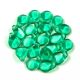 Pip cseh préselt üveggyöngy - Emerald - 5x7mm