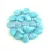 Pip - Czech Glass Bead - Light Turquoise Blue Tweedy Silver - 5x7mm