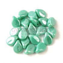   Pip - Czech Glass Bead - Opaque Turquoise Green Luster - 5x7mm