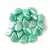 Pip cseh préselt üveggyöngy - Opaque Turquoise Green Luster - 5x7mm