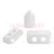 Piros® par Puca®gyöngy - Opaque White Ceramic Look - 2x5 mm