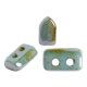 Piros® par Puca®gyöngy - Opaque Blue Green Ceramic Look - 2x5 mm