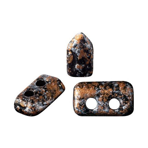 Piros® par Puca®gyöngy - Jet Tweedy - 2x5 mm