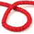 Polymer ring bead - Dark Red - 6mm