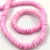 Polymer ring bead - Pink - 6mm