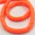 Polymer ring bead - Neon Orange - 6mm