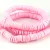 Polymer ring bead - Pink - 6mm