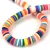 Polymer ring bead - mix - 6mm