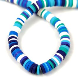 Polymer ring bead - mix - 6mm