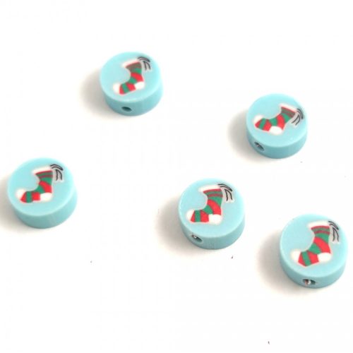 Polymer bead - Blue - Stocking - 10mm