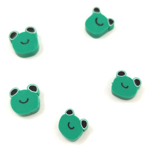 Polymer bead - Frog - 7-10mm