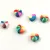 Polymer bead - rainbow heart - 12mm