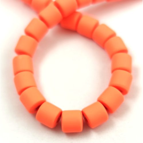 Polimer gyöngy szálon - Neon Orange - 6mm