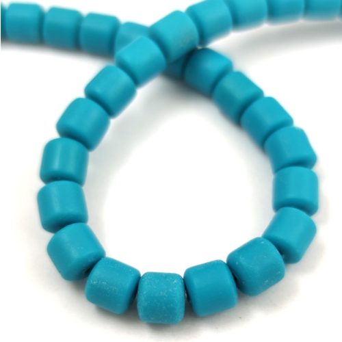 Polimer gyöngy szálon - Turquoise - 6mm