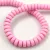Polymer donut ring bead - Pink - 6.5 x 3 mm