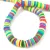 Polymer ring bead - mix - 8mm