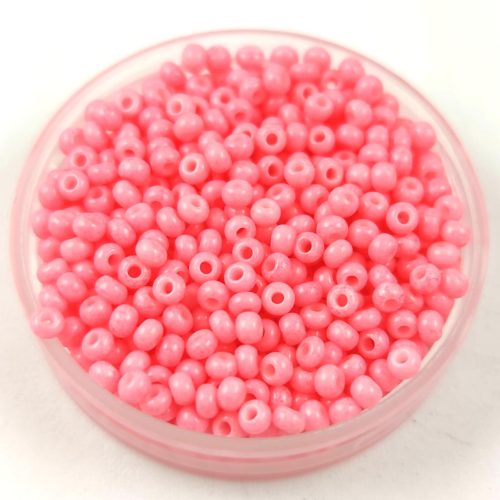 Preciosa kásagyöngy - 03191 - Salmon Dyed Chalkwhite - méret: 10/0 - 100g - AKCIOS
