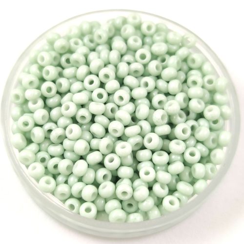 Preciosa kásagyöngy - 03262 - Solgel Chalk Green - méret: 10/0 - 100g - AKCIOS