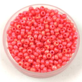   Preciosa kásagyöngy - 09451 - Opaque Coral Iris - méret: 10/0 - 100g - AKCIOS