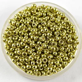   Preciosa kásagyöngy - 18151 - Metallic Champagne - méret: 10/0 - 100g - AKCIOS
