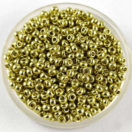 Preciosa kásagyöngy - 18151 - Metallic Champagne - méret: 10/0 - 100g - AKCIOS