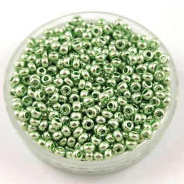 Preciosa cseh kásagyöngy - Metallic Mint - 10/0