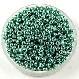   Preciosa kásagyöngy - 18165 - Metallic Green - méret: 10/0 - 100g - AKCIOS