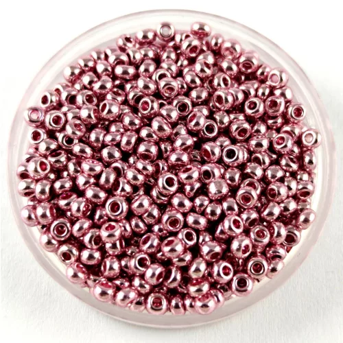 Preciosa kásagyöngy - 18192 - Metallic Pink - méret: 10/0 - 100g - AKCIOS