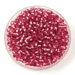 Preciosa cseh kásagyöngy - Silver Lined Raspberry - 10/0