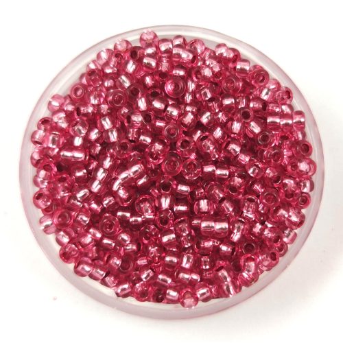 Preciosa Czech Glass Seed Bead - Silver Lined Raspberry - 10/0