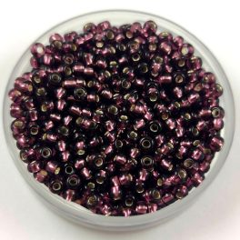 Preciosa cseh kásagyöngy - Silver Lined Amethyst - 10/0
