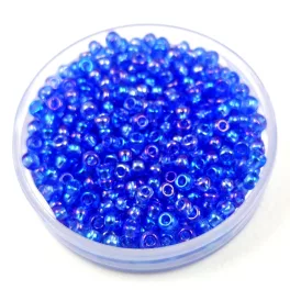   Preciosa Czech Glass Seed Bead - Transparent Sapphire Iris - 10/0