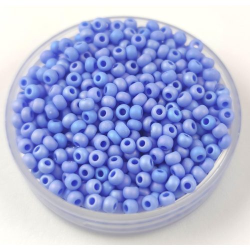 Preciosa kásagyöngy - 34020M - Opaque Matt Light Sapphire Iris - méret: 10/0 - 100g - AKCIOS