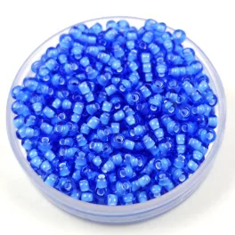  Preciosa Czech Glass Seed Bead - White Lined Transparent Sapphire - 10/0