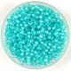 Preciosa Czech Glass Seed Bead - Turquoise Green Lined Crystal - 10/0