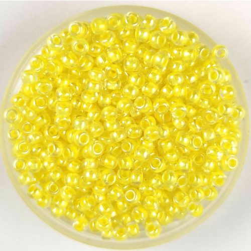 Preciosa Czech Glass Seed Bead - Yellow Lined Crystal - 10/0