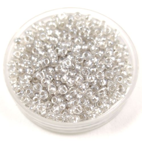 Preciosa seed bead- 3812PD - Light Gray Lined Crystal -  10/0 - 100g - WHOLESALE