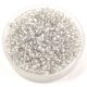 Preciosa seed bead- 3812PD - Light Gray Lined Crystal -  10/0 - 100g - WHOLESALE