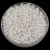 Preciosa cseh kásagyöngy - Pearl White Lined Crystal - 10/0