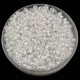 Preciosa cseh kásagyöngy - Pearl White Lined Crystal - 10/0