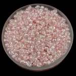 Preciosa cseh kásagyöngy - Light Peach Lined Crystal - 10/0